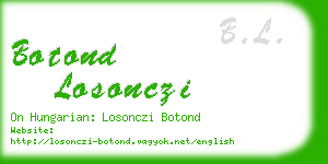 botond losonczi business card